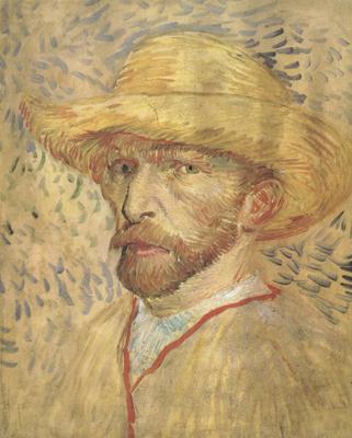 Vincent Van Gogh Self-Portrait with Straw Hat (nn04) Sweden oil painting art